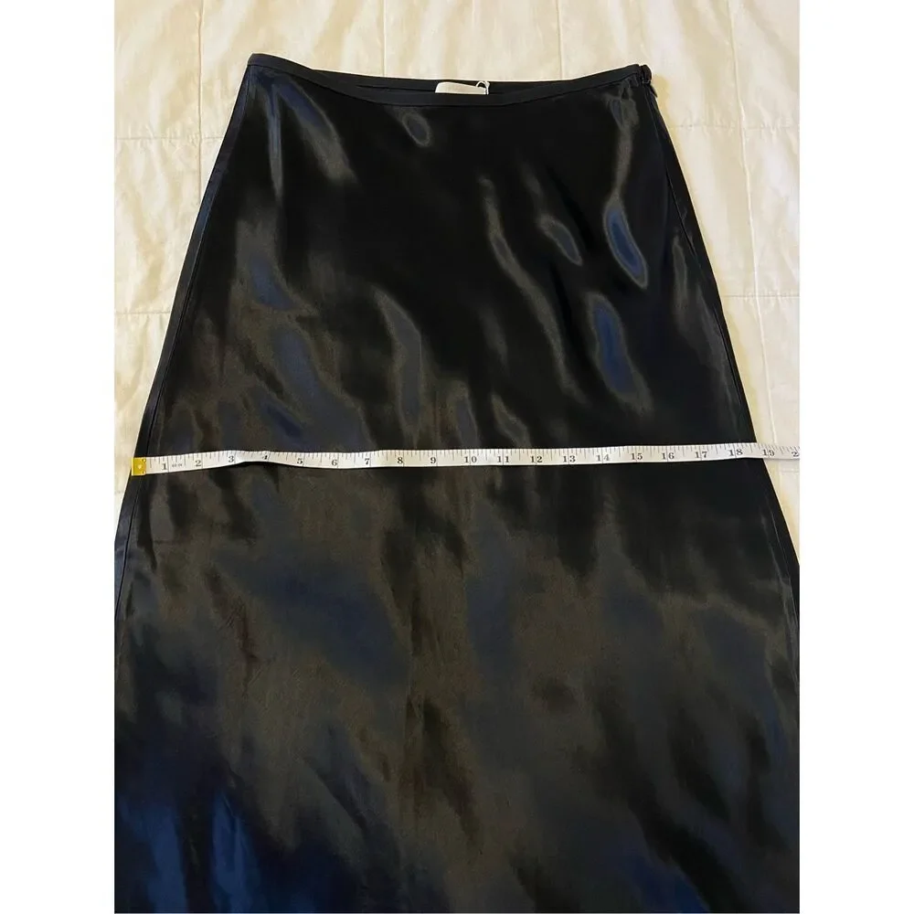 Arket Black Satin Midi Skirt - Picture 12 of 15